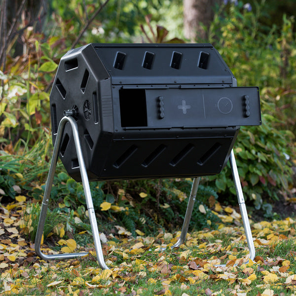IM4000 43 Gallon Dual Chamber Tumbling Composter